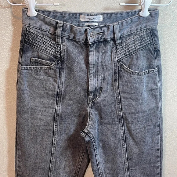 Isabel Marant Etoile Hominy Grey Jean  size EU 34/2 US - Picture 8 of 10